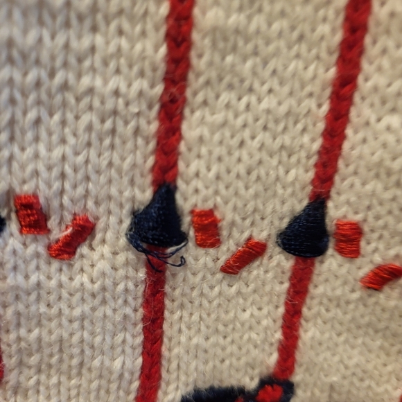 Vintage Cleveland Indians Wahoo Womens Red White & Blue Marisa Christina Vest XL - Picture 6 of 9